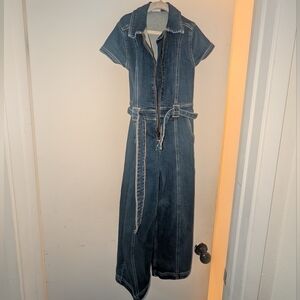abercrombie kids Dark Blue Denim One-Piece Jumpsuit